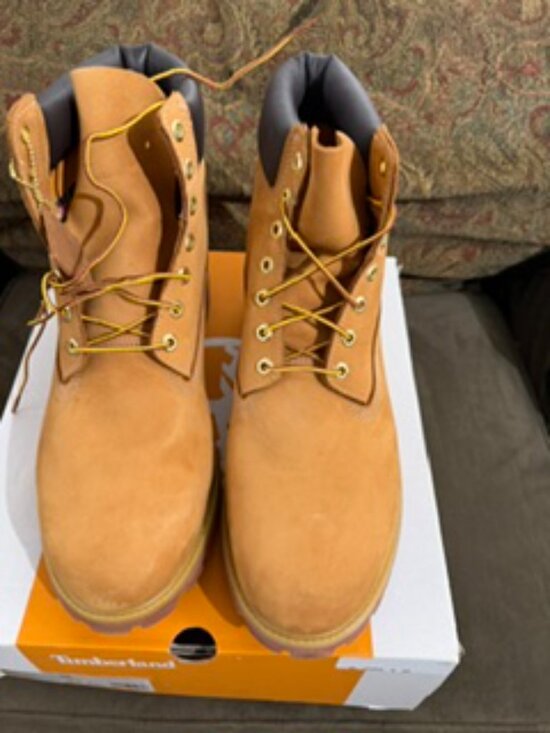 NIB Men\'s Timberland Premium 6-Inch Waterproof Boot Size 15 Color - Wheat main image 9
